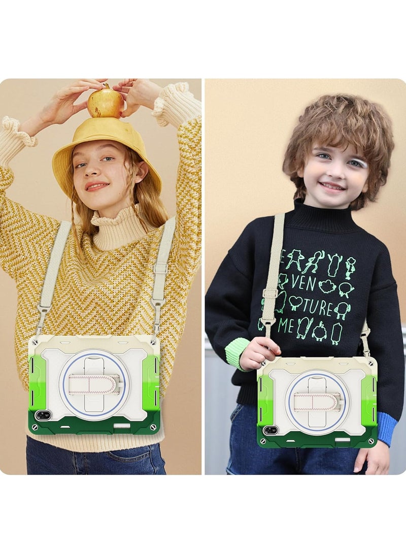 general Kids Case for Huawei MatePad 11.5 11.5-inch 2025 Tablet Multi-Angle Bracket + 360° Swivel Hand Strap Case with Shoulder Strap & Pen Holder - Image 4